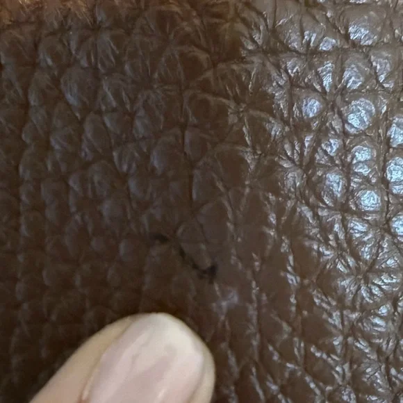 Polo Ralph Lauren Pebbled Brown Leather Lennox Tote Bag - Picture 8 of 10